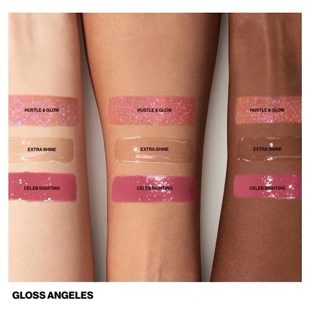 Smashbox Gloss Angeles Trio Lipgloss Set Celeb Sighting Hustle & Glow Shimmer